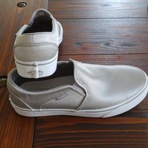 8.5 Women's Metallic Silver Vans